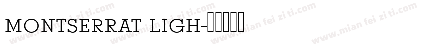 montserrat ligh字体转换